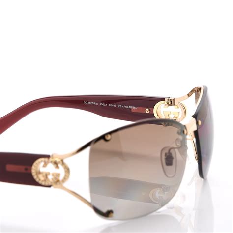 GUCCI Crystal GG 2820/F/S Sunglasses Brown 